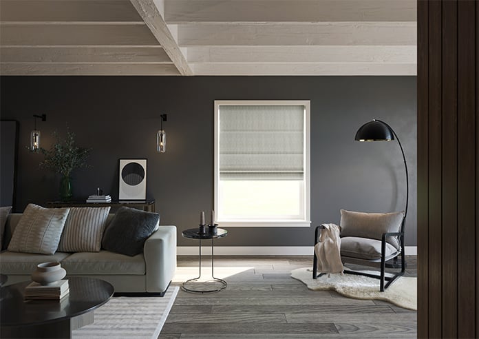 Braemar, Echoed Blue - Motorised Roman Blind - Image 8